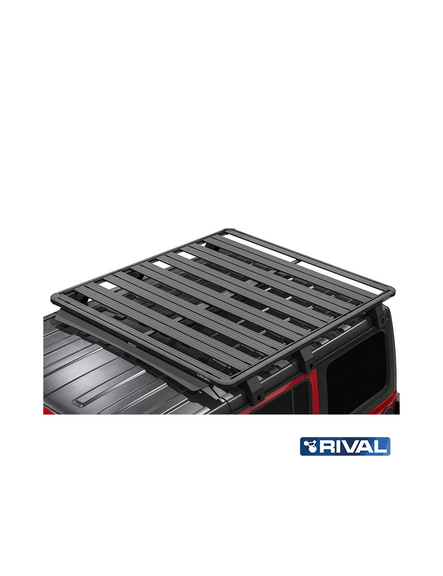 Modułowa platforma bagażnika dachowego Rival 4x4 na Jeepie Wranglerze JL